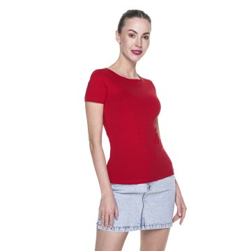 Koszulka Crimson Cut Ladies Slim - czerwona