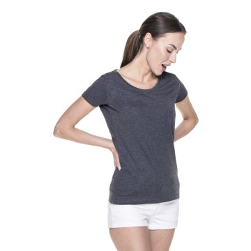 Koszulka damska Promostars Ladies' Premium - ciemny szary melanż